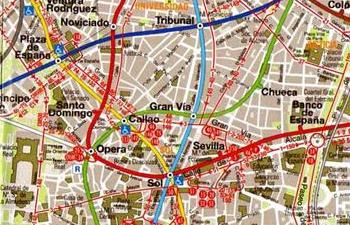 gran via-e-fermate-metro Madrid