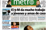 Metro uno dei più diffusi free press a livello europeo, distribuito anche a Madrid