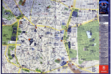 Mappa del centro di Madrid, distribuita dall'ufficio del turismo di Madrid